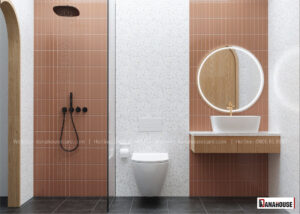 Nhà vệ sinh được thiết kế hiện đại và tiện nghi