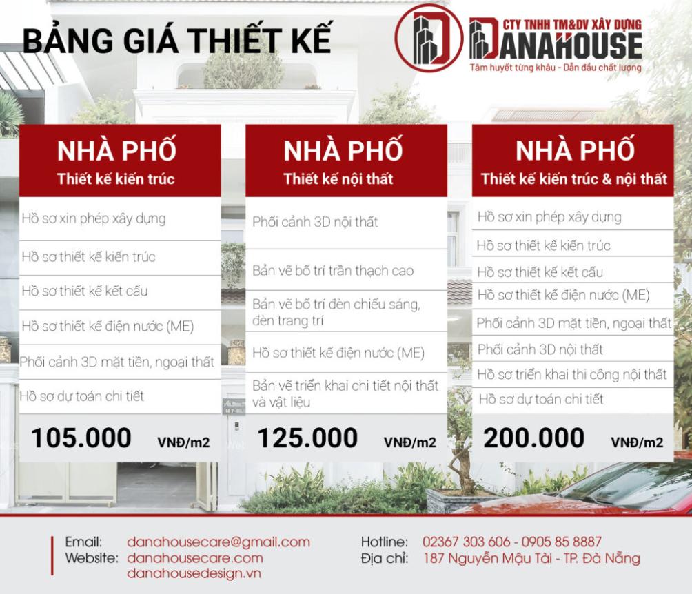 Báo giá dịch vụ thiết kế nội thất Đà Nẵng DanaHouse