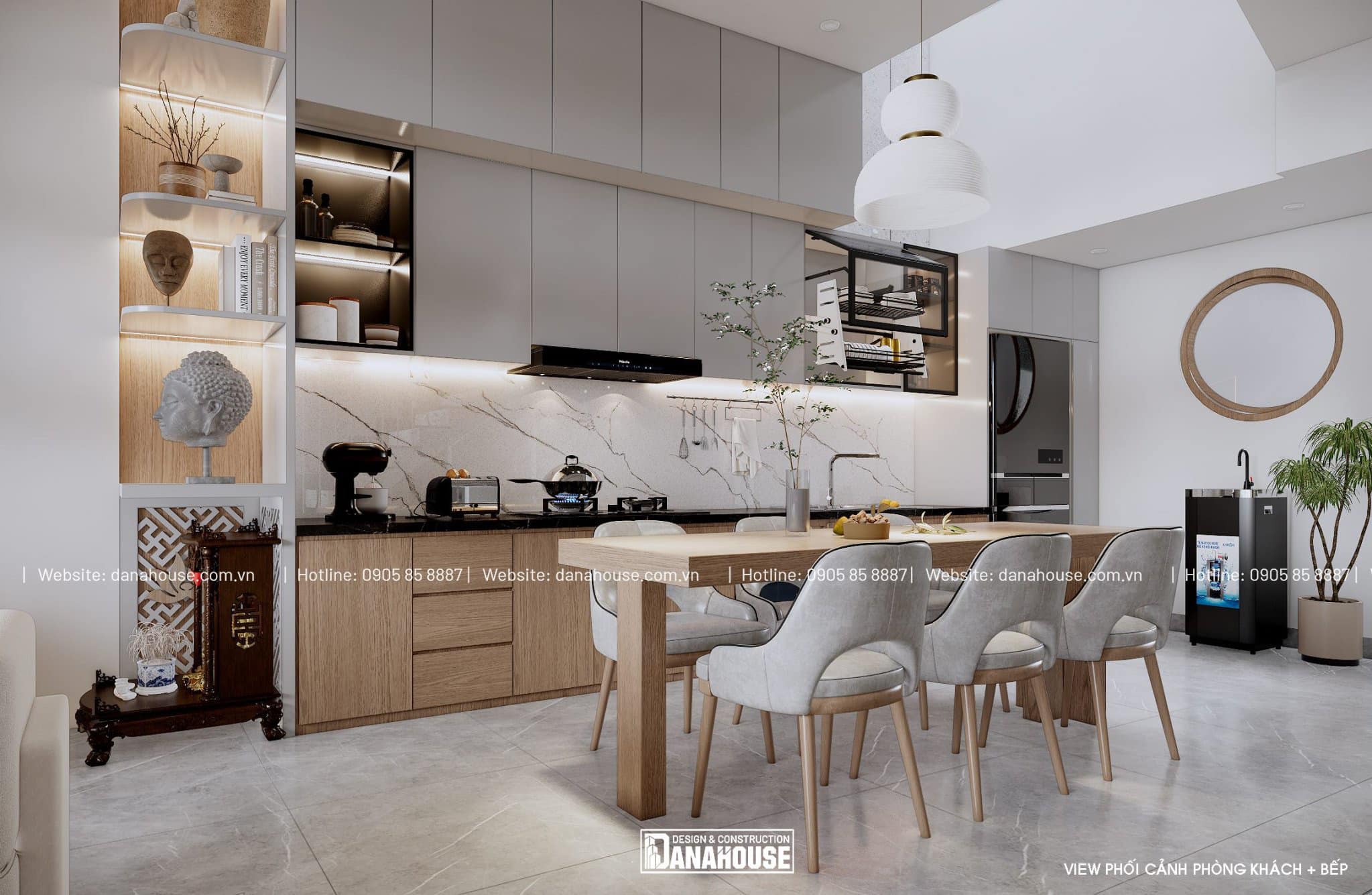 Xác định không gian dành cho nhà bếp để bố trí nội thất phù hợp 